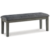Hallanden Two-tone Gray Dining Table, 4 Chairs, and Bench (Online Special Price) - Ornate Home