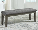 Hallanden Two-tone Gray Dining Table, 4 Chairs, and Bench (Online Special Price) - Ornate Home