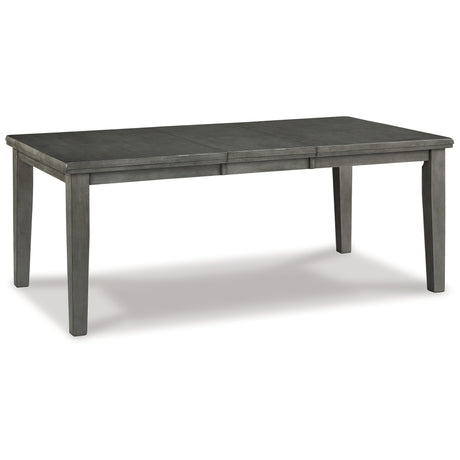Hallanden Two-tone Gray Dining Table, 4 Chairs, and Bench - Ornate Home
