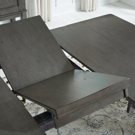 Hallanden Two-tone Gray Dining Table, 4 Chairs, and Bench - Ornate Home