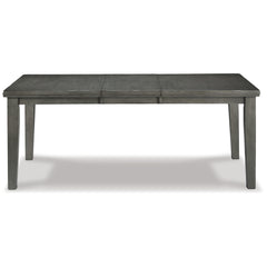 Hallanden Two-tone Gray Dining Table, 6 Chairs and Server - Ornate Home