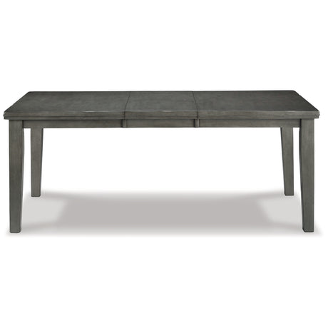 Hallanden Two-tone Gray Dining Table, 6 Chairs and Server - Ornate Home