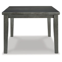 Hallanden Two-tone Gray Dining Table, 6 Chairs and Server - Ornate Home