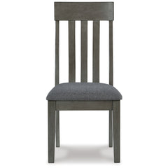 Hallanden Two-tone Gray Dining Table, 6 Chairs and Server - Ornate Home