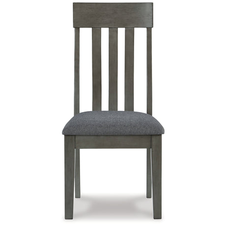 Hallanden Two-tone Gray Dining Table, 6 Chairs and Server - Ornate Home