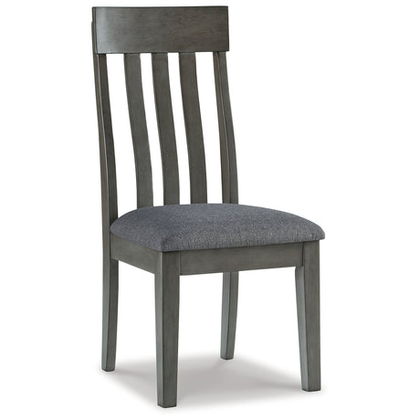 Hallanden Two-tone Gray Dining Table, 6 Chairs and Server - Ornate Home