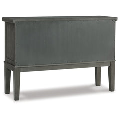 Hallanden Two-tone Gray Dining Table, 6 Chairs and Server - Ornate Home