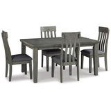 Hallanden Two-tone Gray Dining Table and 4 Chairs (Online Special Price) - Ornate Home