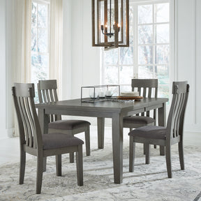 Hallanden Two-tone Gray Dining Table and 4 Chairs (Online Special Price) - Ornate Home