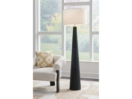 Hallburg Black Floor Lamp - Ornate Home
