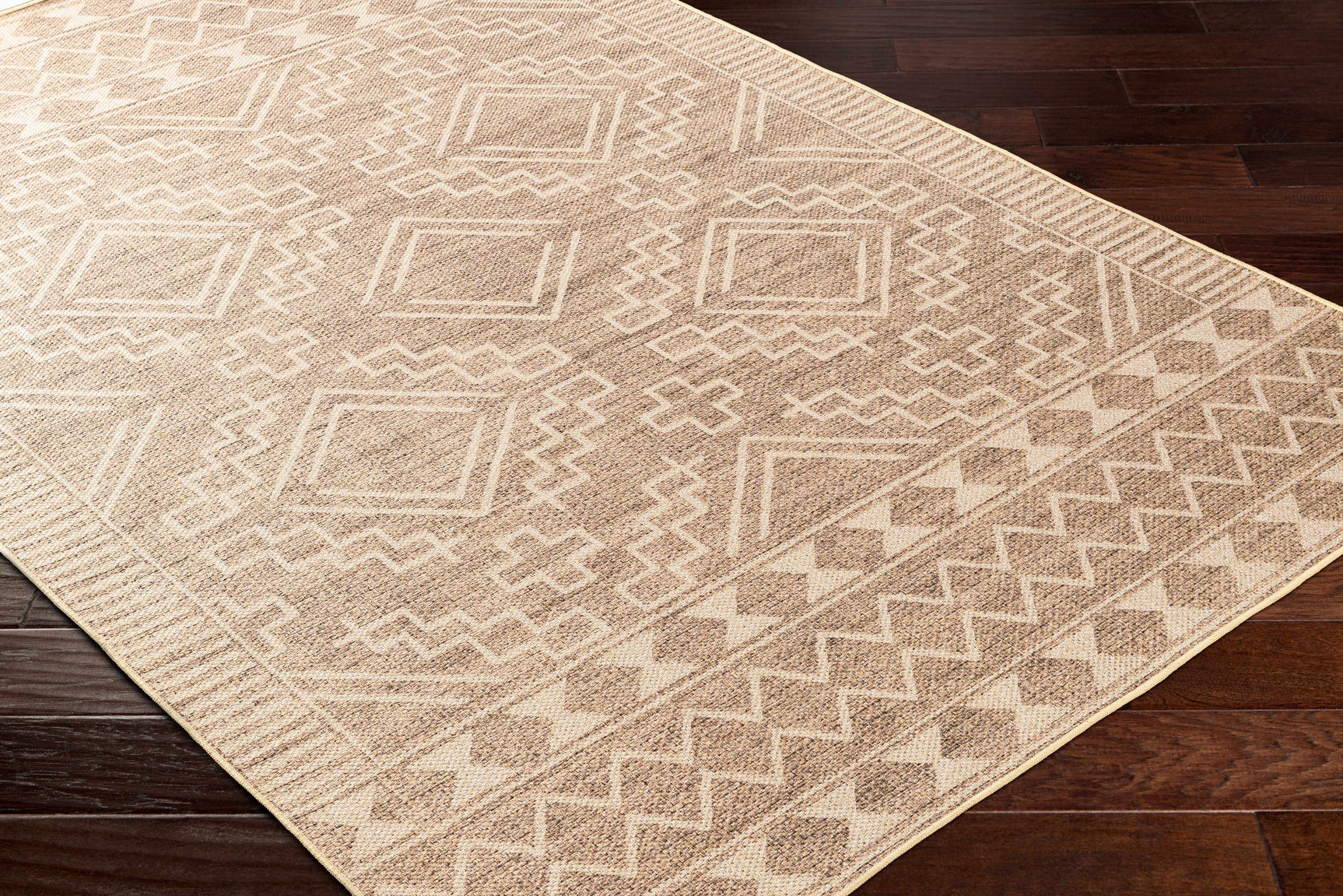 Halle Beige Washable Area Rug - Clearance - Ornate Home