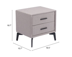 Halle Gray Side Table - Ornate Home