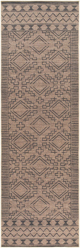 Halle Tan & Black Washable Area Rug - Clearance - Ornate Home