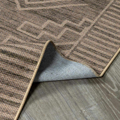 Halle Tan Washable Area Rug - Clearance - Ornate Home