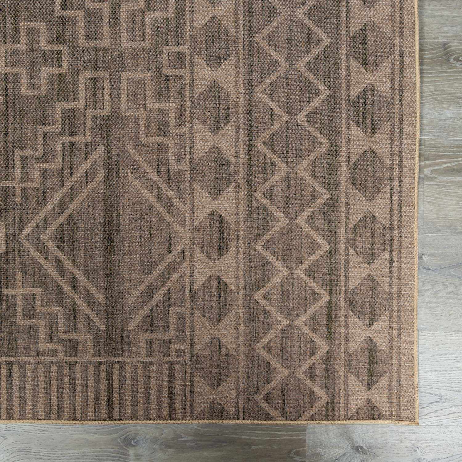 Halle Tan Washable Area Rug - Clearance - Ornate Home