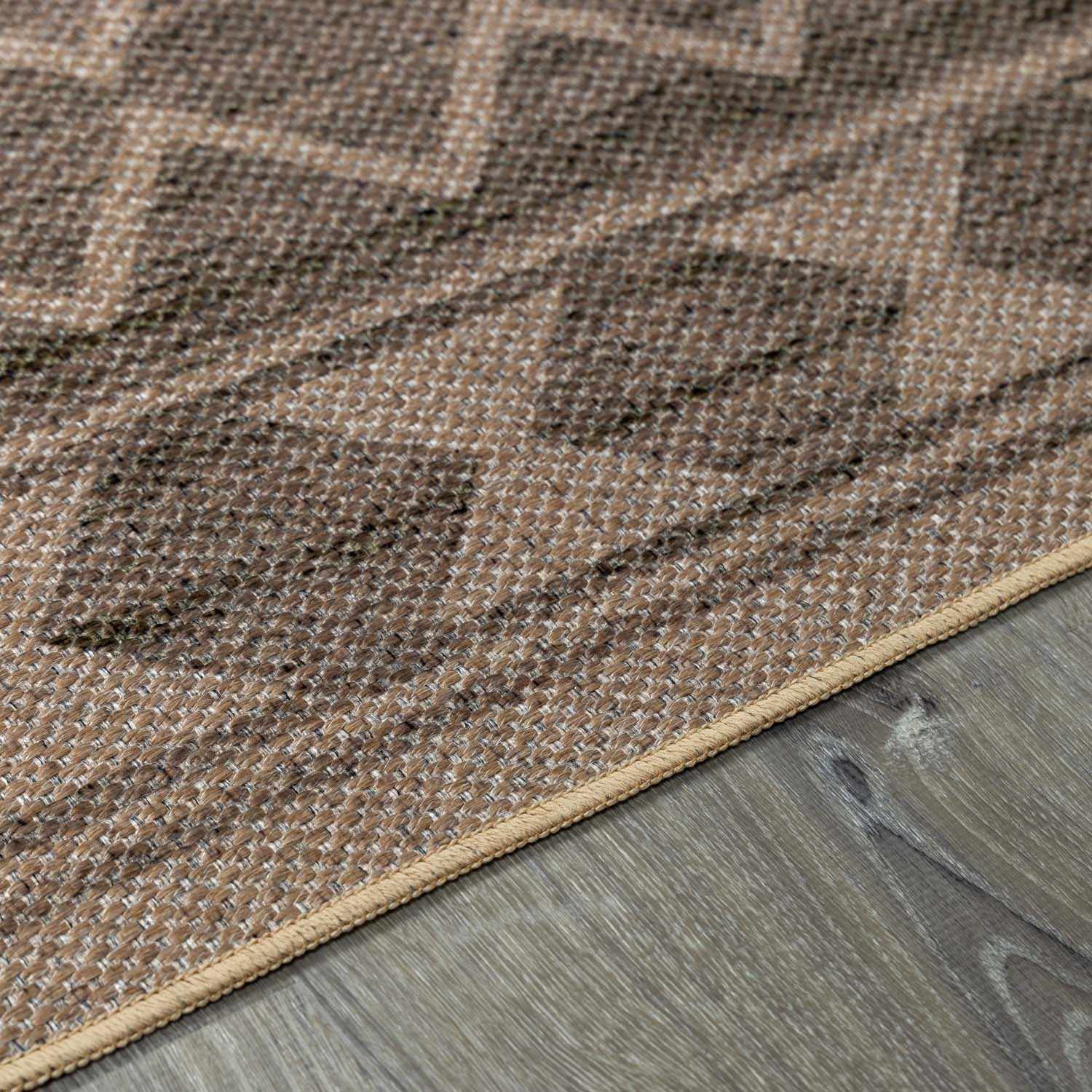Halle Tan Washable Area Rug - Clearance - Ornate Home