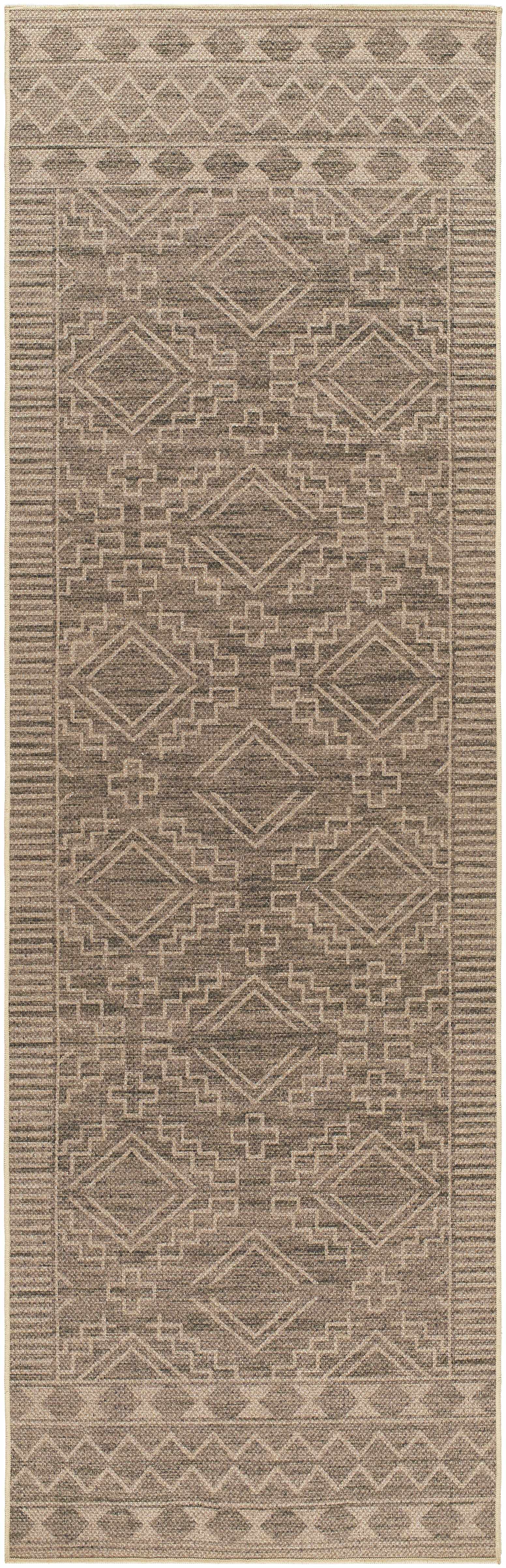 Halle Tan Washable Area Rug - Clearance - Ornate Home