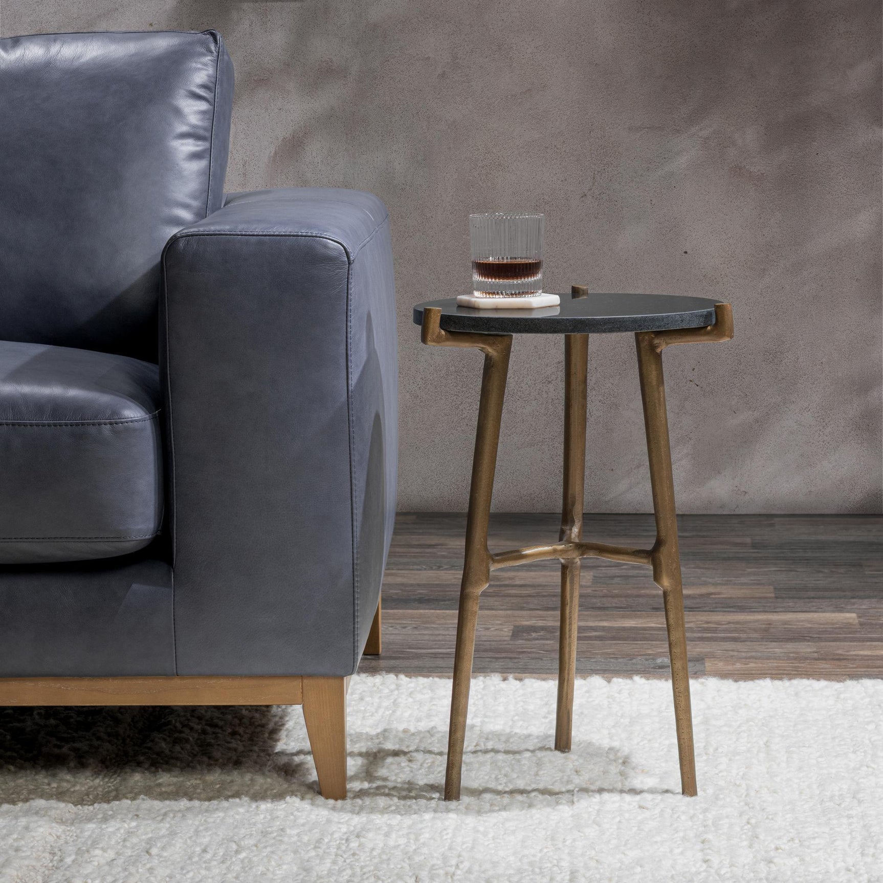 Halley Black Accent Table - Ornate Home