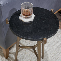 Halley Black Accent Table - Ornate Home