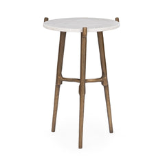 Halley White Accent Table - Ornate Home