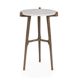 Halley White Accent Table - Ornate Home