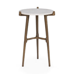 Halley White Accent Table - Ornate Home