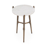 Halley White Accent Table - Ornate Home