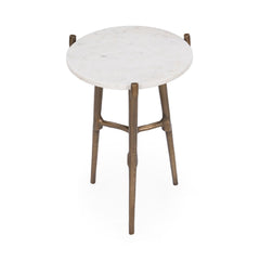 Halley White Accent Table - Ornate Home
