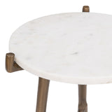 Halley White Accent Table - Ornate Home