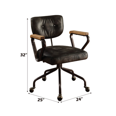 Hallie Black Executive Office Chair - Ornate Home
