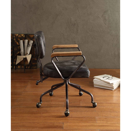 Hallie Black Executive Office Chair - Ornate Home