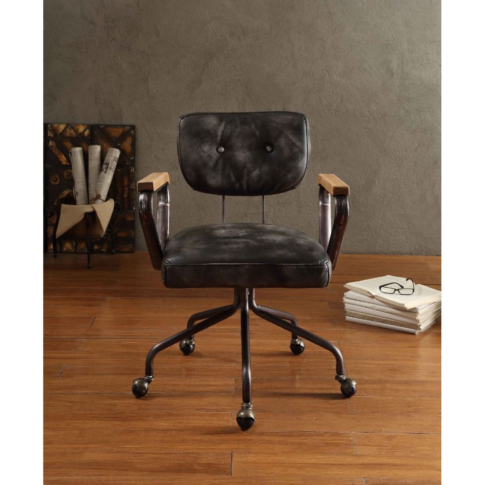 Hallie Black Executive Office Chair - Ornate Home