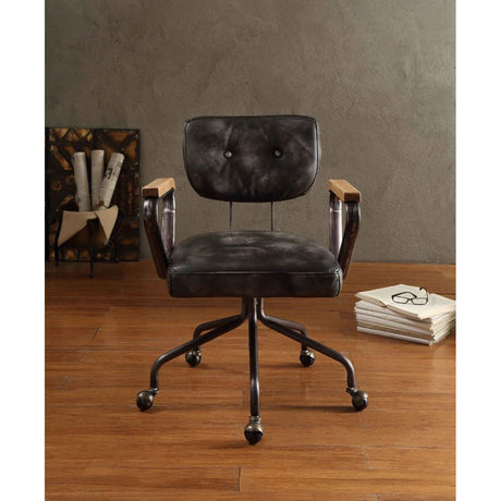 Hallie Black Executive Office Chair - Ornate Home