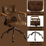 Hallie Whiskey Executive Office Chair - Ornate Home