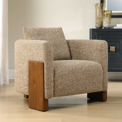 Halligan Brown Upholstered Accent Chair - Ornate Home