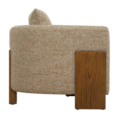 Halligan Brown Upholstered Accent Chair - Ornate Home