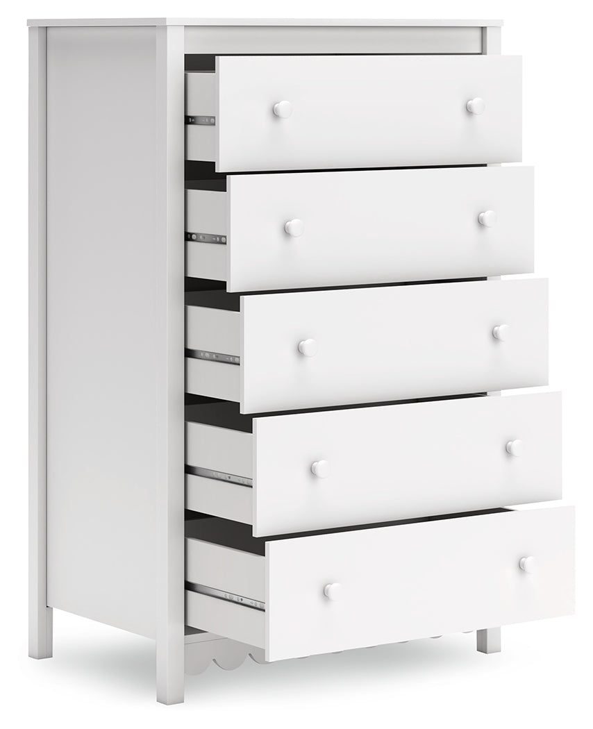 Hallityn White Chest of Drawers (Online Special Price) - Ornate Home