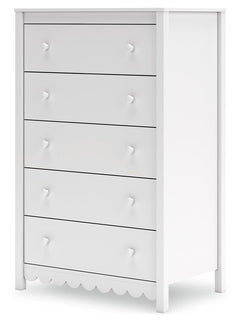 Hallityn White Chest of Drawers - Ornate Home