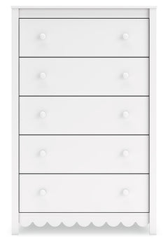 Hallityn White Chest of Drawers - Ornate Home