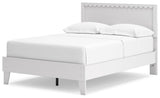 Hallityn White Full Panel Platform Youth Bed - Ornate Home