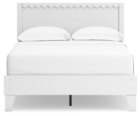 Hallityn White Full Panel Platform Youth Bed - Ornate Home