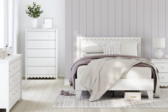 Hallityn White Full Panel Platform Youth Bed - Ornate Home