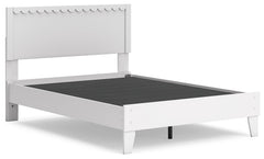 Hallityn White Full Panel Platform Youth Bed - Ornate Home