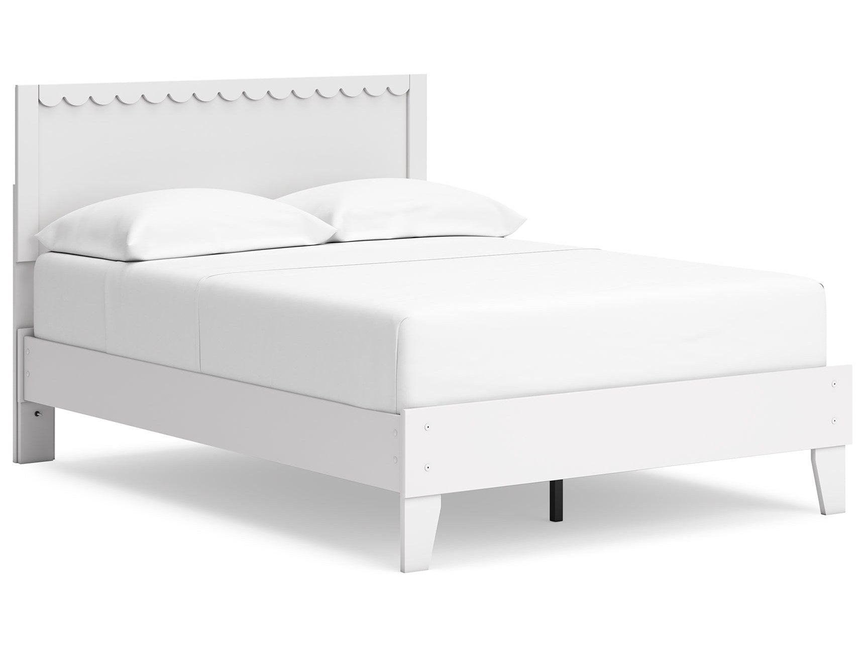 Hallityn White Full Panel Platform Youth Bed - Ornate Home