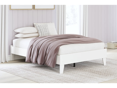 Hallityn White Full Platform Bed - Ornate Home