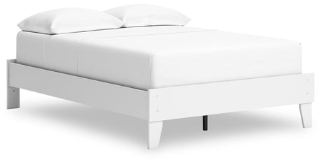 Hallityn White Full Platform Bed - Ornate Home