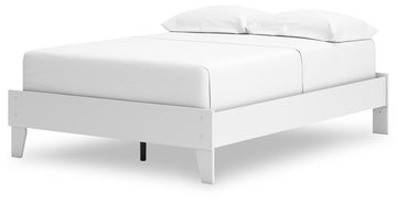 Hallityn White Full Platform Bed - Ornate Home