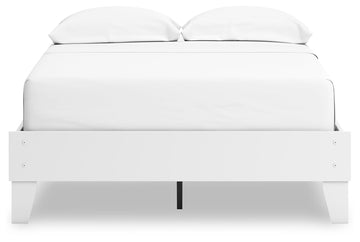Hallityn White Full Platform Bed - Ornate Home