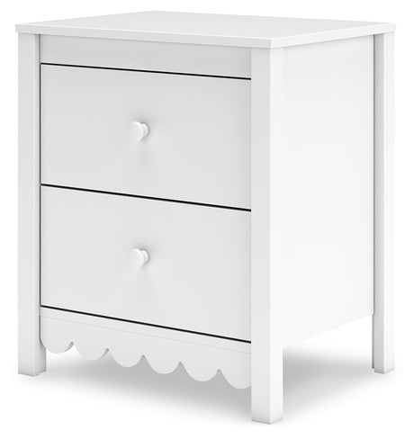 Hallityn White Nightstand - Ornate Home