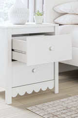 Hallityn White Nightstand - Ornate Home